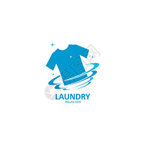 洗衣徽标模板矢量图标它制作图案商业熨烫插图洗涤服务店铺衣服房子机器衣架图片