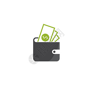 钱包徽标矢量图标简单图标它制作图案金融信用商业公司营销利润现金插图贷款银行业图片
