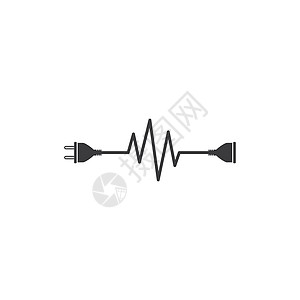 它制作图案的延长线简单矢量图标插图出口力量适配器安全技术绳索电气插座电压图片