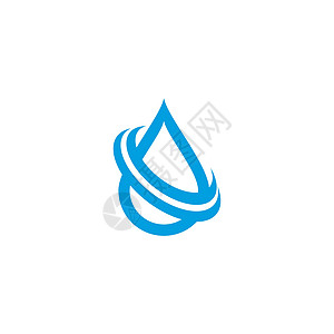 水滴 Logo 模板矢量图标它制作图案过滤商业蓝色插图液体海浪纯化洗澡雨滴海洋图片