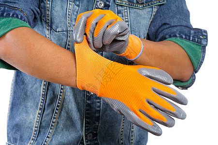 涂有非滑过的手套家政打扫乳胶涂层防滑安全衣服全部家务工业图片