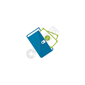 钱包徽标矢量图标简单图标它制作图案技术信用贷款顾问营销金融公司卡片利润商业图片