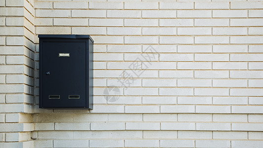带有 mailbox 的砖墙 高品质照片图片