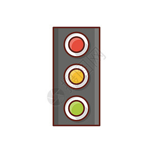 信号黄色绿色插图危险运输安全红绿灯警告街道图片