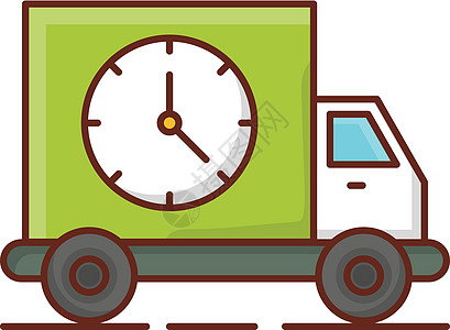 快速快商业服务后勤速度货运货车汽车卡车插图运输图片