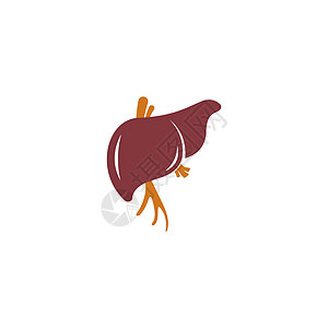 人类肝脏图标标志设计模板器官健康生理诊所保健卫生代谢标识社区科学图片
