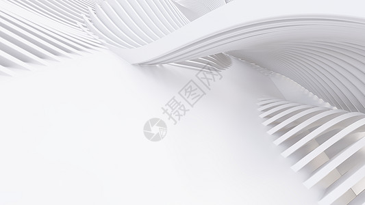 抽象的曲线形状 白色圆形背景空白房子海浪插图灰色技术办公室商业房间墙纸背景图片