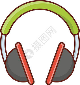 耳机立体声打碟机服务技术耳朵音乐娱乐电子产品扬声器黑色背景图片