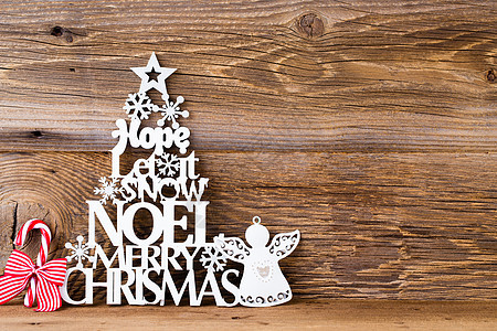 圣诞树 诺埃尔愿望 这些字母的批量装饰木头装饰品星星木板卡片帽子背景风格背景图片