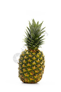 阿纳纳斯孤立在白色背景菠萝水果黄色食物甜点热带图片