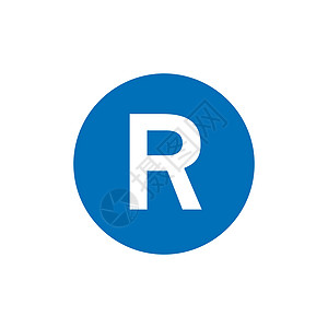 注册商标符号 在白色背景上隔离的矢量图解字母按钮专利网络标签学期插图数据法律音乐图片