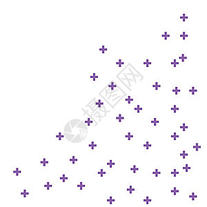 抽象紫色几何医学十字形医学与科学概念背景图片