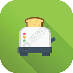 烤面包机绘画技术饮食食物插图厨房营养面包艺术早餐图片