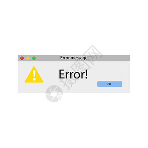 计算机 ico 中的错误窗口高清图片