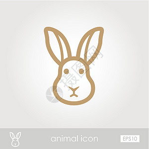 兔子图标标签食物家畜动物哺乳动物化身生物插图农业农场图片
