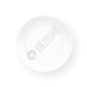 在白色背景隔绝的现实板材 名列前茅厨房盘子小路餐厅陶瓷用餐炊具圆圈服务剪裁图片