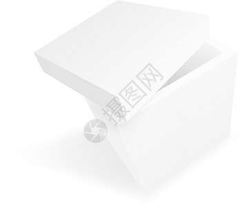 打开白色纸板包博回收空白邮件贮存标签生日展示邮政庆典购物图片