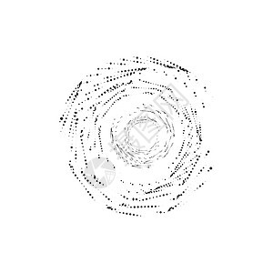 半色调螺旋圆点 圆形标志 在白色背景上孤立的矢量图墙纸插图标识框架技术收藏艺术蓝色运动商业图片