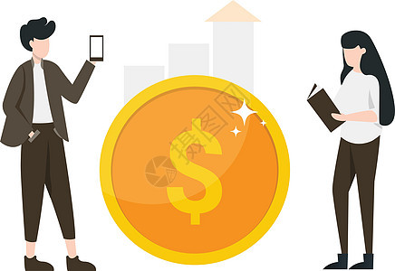 做投资的男性和女性统计团队营销报告网站技术战略金融成功商业图片