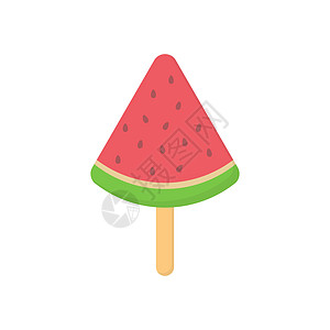 冰淇淋图标简单设计平面风格西瓜图片