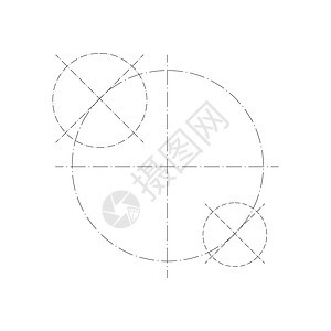 工程绘图圈子的抽象背景 用圆圈和线条制作的技术壁纸 几何设计 它制作图案矢量绘画草图文档建筑学建造框架机械艺术引擎工程师图片