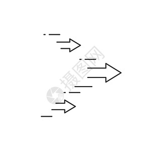 转移箭头向右移动轮廓图标 用于移动概念和网页设计的线性风格标志 右箭头简单线矢量图标 可编辑笔画图片