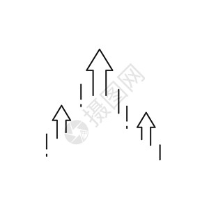 转移箭头向上移动大纲图标 用于移动概念和网页设计的线性风格标志 右箭头简单线矢量图标 可编辑笔画图片