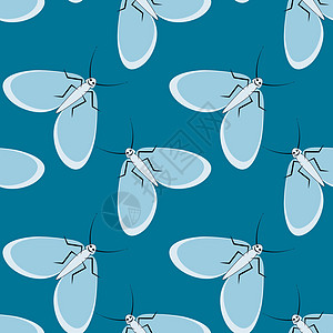 方形背景上的插图程式化的飞蛾图形 夏日昆虫难忍的安逸生活网站正方形笔记本包装纺织品盖子图片