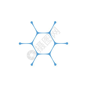 六角形金属球纳米电池元件 抽象的水分子矢量标志模板 医学水 生物化学科学概念 它制作图案矢量图细胞图表旋转电路合作六边形盒子原子图片