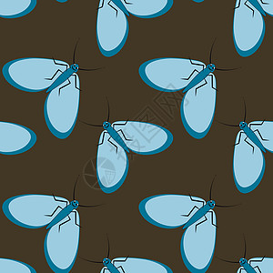 方形背景上的插图程式化的飞蛾图形 夏日昆虫难忍的安逸生活笔记本盖子正方形包装网站纺织品图片