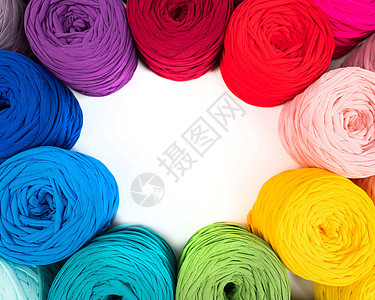 棉纱绞纱的选择 颜色渐变材料爱好工艺针织手工艺术编织针线活纤维棉布图片
