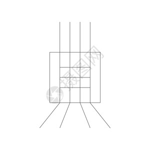 3d 透视线或网格 在白色背景上孤立的矢量图图片