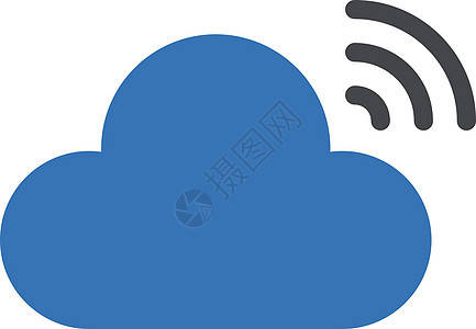 云概念技术互联网信号网络插图圆形服务器白色电脑图片