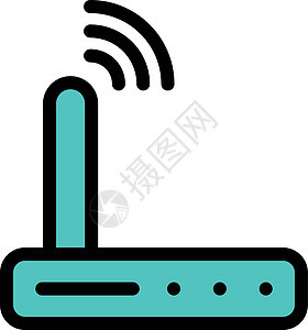 路由器信号上网宽带白色天线商业电脑技术插图网络图片