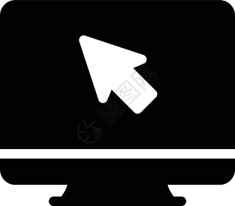互联网手指指针光标老鼠黑色技术电脑插图商业网络图片