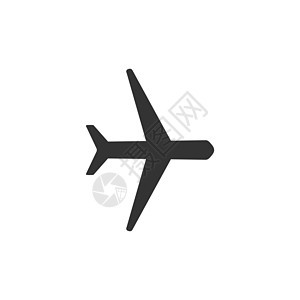 飞机 iconplane 标志 矢量插画平面设计客机喷射商业航班飞机场插图黑色空气天空白色图片