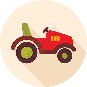 拖拉机图标 农机农业收成车辆机器乡村农民运输农场机械场地图片