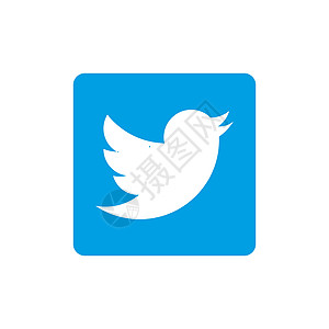 2019年10月18日 白俄罗斯明斯克 社交网络 推特图标 矢量插图 平面设计标签社区气泡商业消息博客按钮朋友们技术传递图片