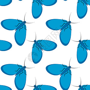方形背景上的插图程式化的飞蛾图形 夏日昆虫难忍的安逸生活包装盖子网站笔记本正方形纺织品图片
