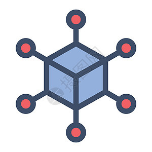 立方体技术货币插图密码全球互联网区块链商业网络背景图片