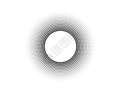 圆形 formlogo 中的半色调点 矢量图调色板光谱网络螺旋框架海报几何卡片推介会技术背景图片