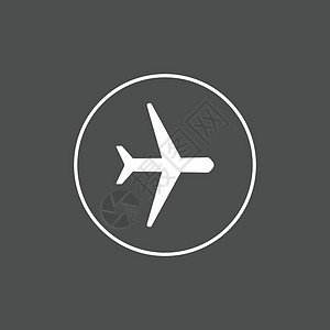 飞机 iconplane 标志 矢量插画平面设计商业车辆灰色旅行飞行运输翅膀喷射空气航空图片