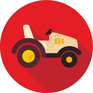 拖拉机图标 农机农业农民收获运输农场车辆机械乡村机器收成图片
