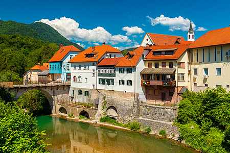 斯洛文尼亚什可夫雅洛卡市景色 欧洲古城图片