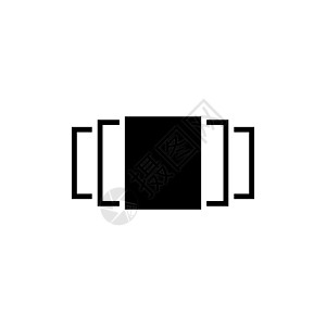 图片轮播图片图库 平面矢量图标说明 白色背景上的简单黑色符号 用于 web 和移动 UI 元素的图片标志设计模板图片
