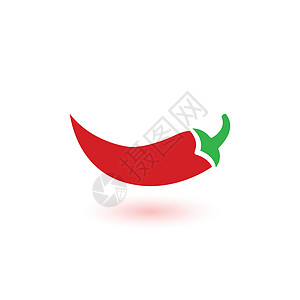 辣椒 Iconchili 香料符号墨西哥辣椒红色符号 在白色背景上孤立的股票矢量图烹饪餐厅食物植物菜单圆圈插图标签蔬菜艺术图片