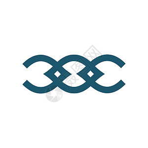 公司或企业品牌的双字母 C 和 O 或 COC 字母表装饰徽标模板 创意几何形状 在白色背景上孤立的种群矢量图图片