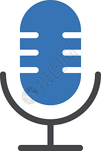 录音机收音机说话演讲网络广播标签音乐嗓音插图播客背景图片