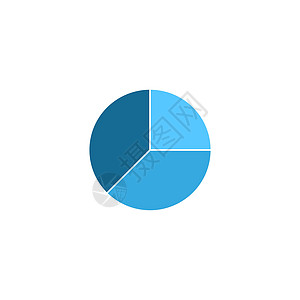 圆形图表图标 矢量插画平面设计夹子馅饼互联网网络推介会插图艺术统计商业正方形图片