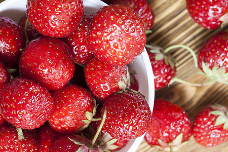 红草莓叶子花园早餐园艺浆果美食饮食水果甜点团体图片